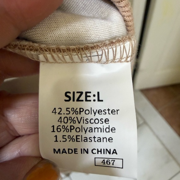 Women's Tan Sweater with Leopard Print Tie 2 piece set - Picture 8 of 11